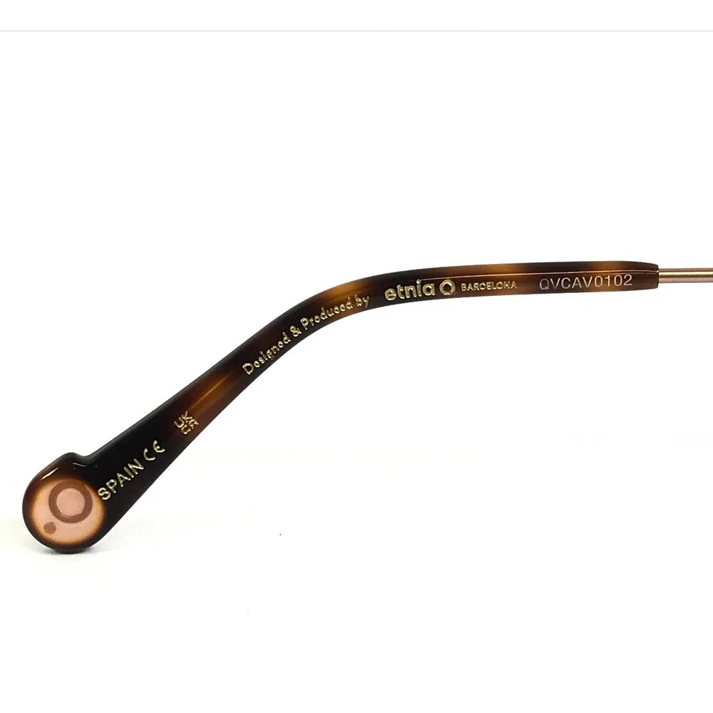 Etnia Barcelona Eyeglasses Frames STOA PG Pink Gold Matte Wire Rim 49-19-138